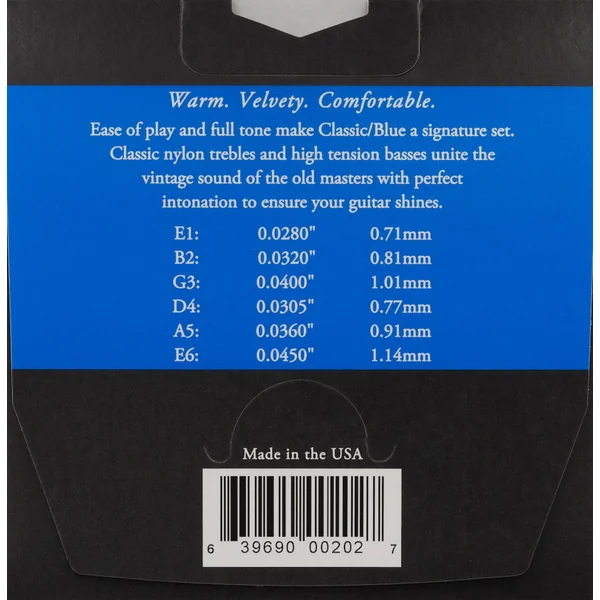 Augustine Strings for classic guitar Classic Label - Set Classic Blue (normal/high)