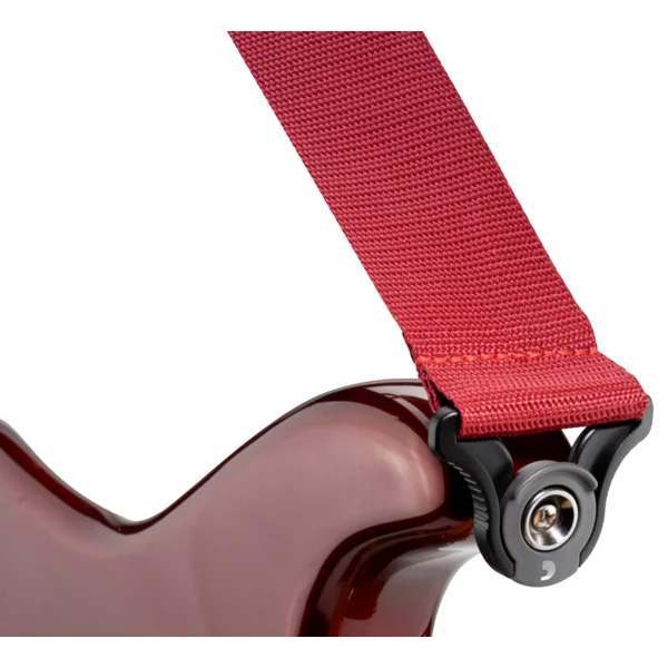 Auto Lock Polypro Guitar Strap PWSAL401 - Red