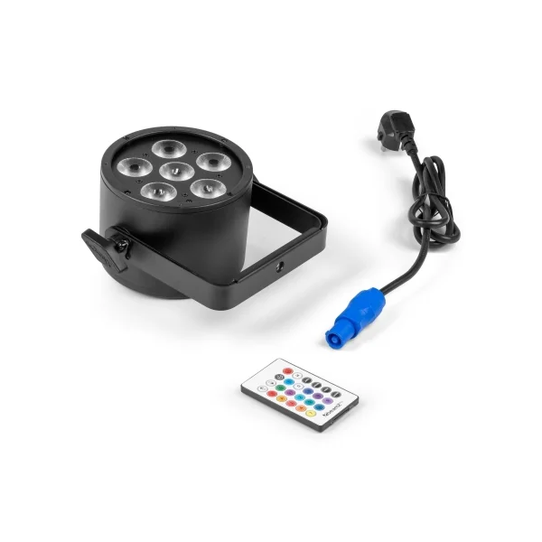 BAC324 BeamZ Professional - PAR à LED 6 x 10W RGBWA-UV en aluminium avec télécommande