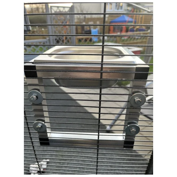Baignoire Perroquet Inox Mangeoire Perroquet Acier Inoxydable