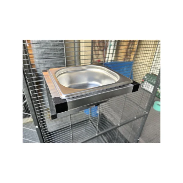 Baignoire Perroquet Inox Mangeoire Perroquet Acier Inoxydable