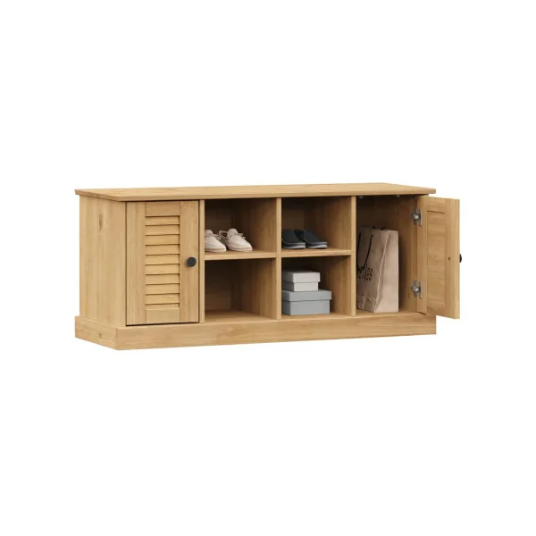 Banc Chaussures Bois Massif Pin Meuble Chaussure Entrée
