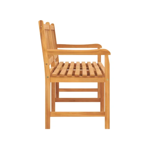 Banc de Jardin 150 cm en Teck 3 Places avec Table Banc Extérieur Solide