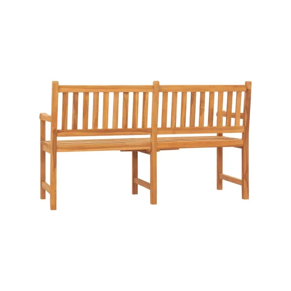 Banc de Jardin 150 cm en Teck 3 Places avec Table Banc Extérieur Solide