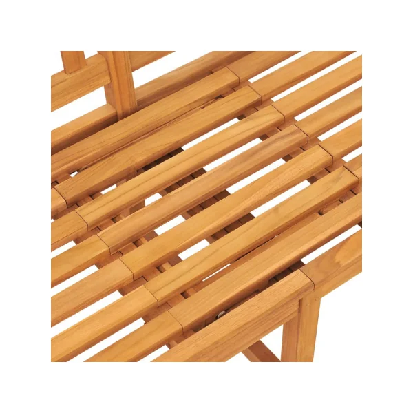 Banc de Jardin 150 cm en Teck 3 Places avec Table Banc Extérieur Solide