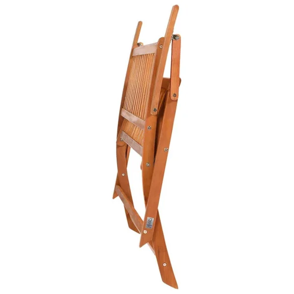 Banc de Jardin Pliable en Eucalyptus FSC Banc Extérieur Bois Massif Balcon Terrasse