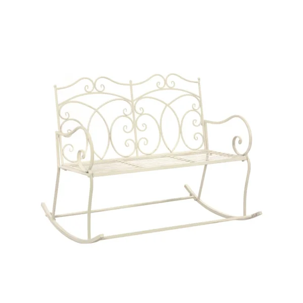 Banc de Jardin Rockincher en Fer Blanc Antique
