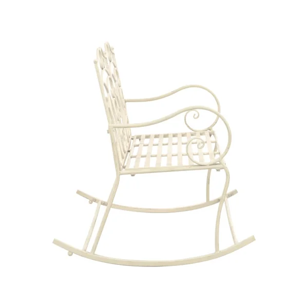 Banc de Jardin Rockincher en Fer Blanc Antique