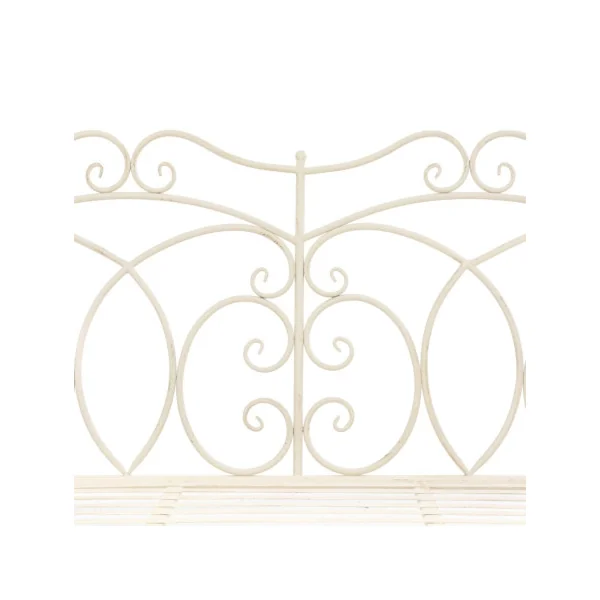 Banc de Jardin Rockincher en Fer Blanc Antique