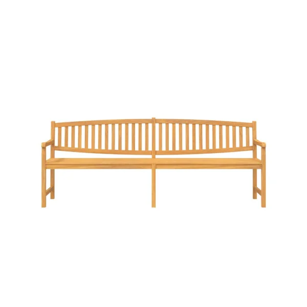 Banc jardin Bois Teck Massif 228 cm Banc de Jardin Banc Extérieur Banc Bois Banc Terrasse