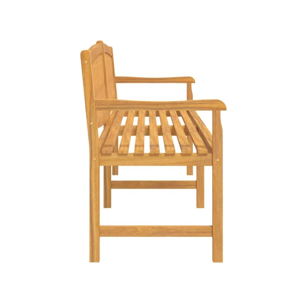 Banc jardin Bois Teck Massif 228 cm Banc de Jardin Banc Extérieur Banc Bois Banc Terrasse