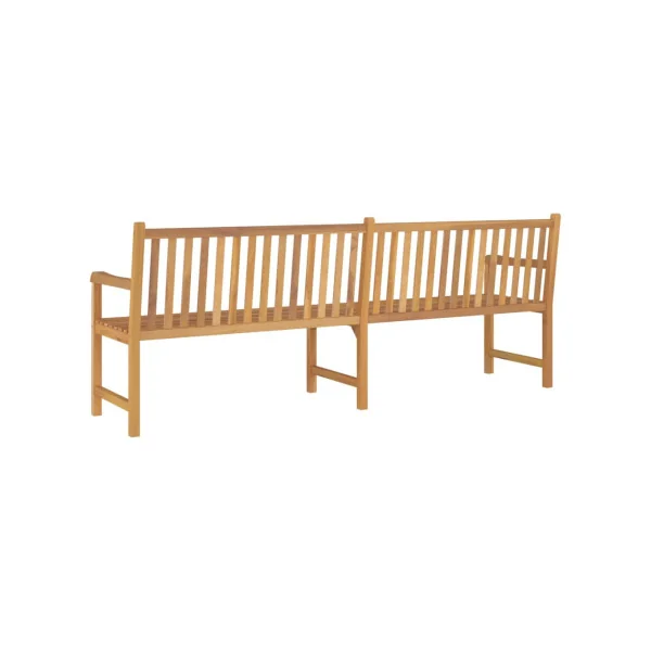 Banc jardin Teck Massif 228 cm Banc de Jardin Banc Extérieur Banc Bois Banc Terrasse