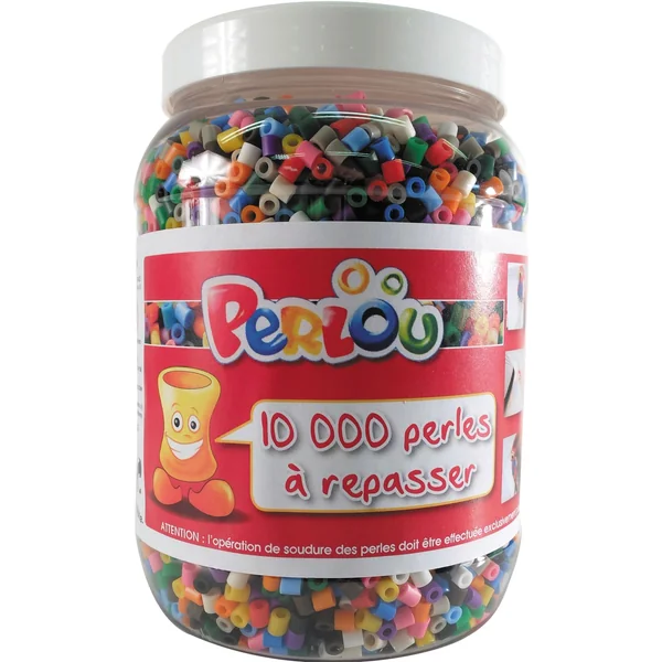 Baril 500g de 10 000 Perles à repasser Perlou