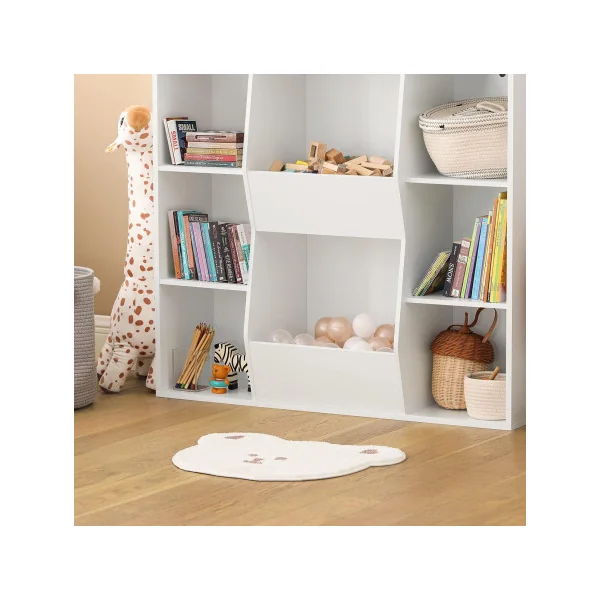 Bibliothèque Enfant Étagère Livres Rangement Livres Bibliothèque blanche