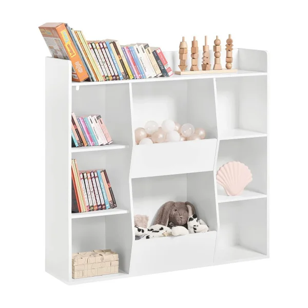 Bibliothèque Enfant Étagère Livres Rangement Livres Bibliothèque blanche