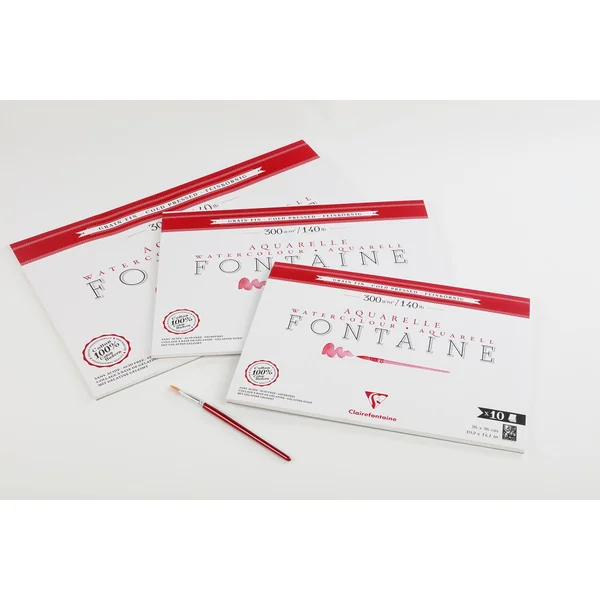Bloc aquarelle Fontaine Grain fin 300g/m²