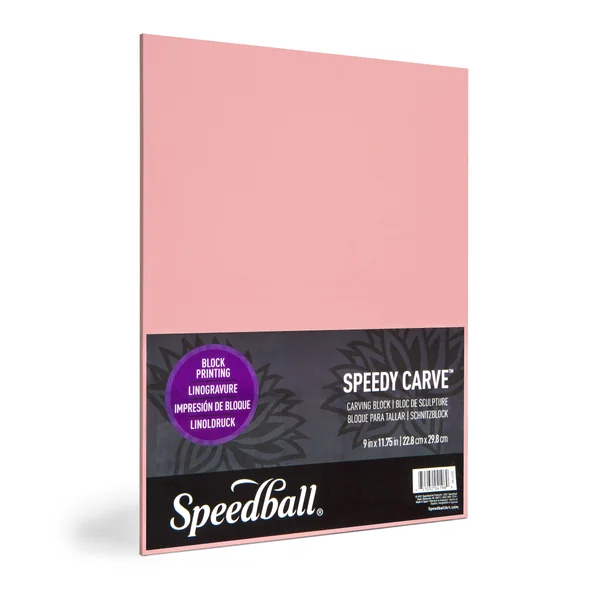 Bloc Lino Speedy-Carve rose souple - 5 tailles