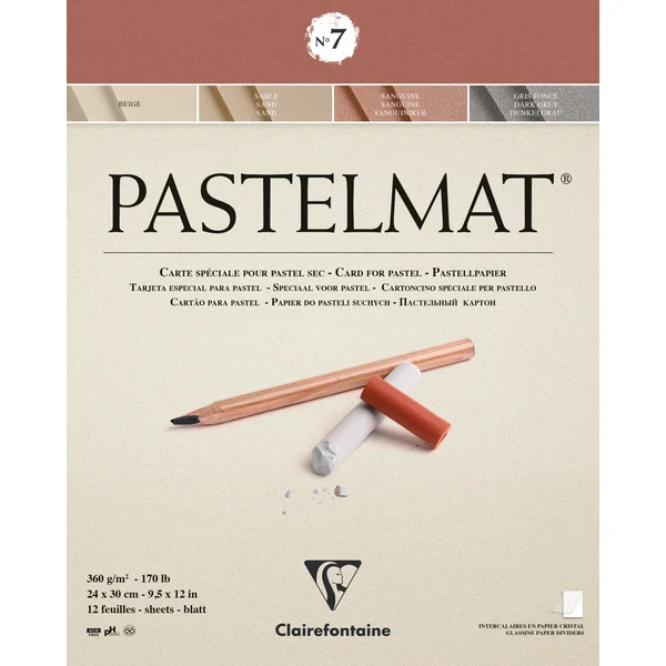 Bloc Pastelmat n°7 -12 feuilles 360 gr