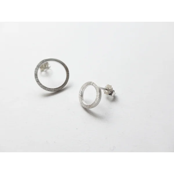 Boutons d’oreilles Funam-bulles 2 cercles – Claire Wolfstirn