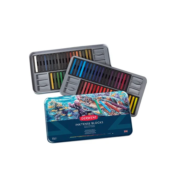 Boîte 72 craies aquarellabes Inktense blocks