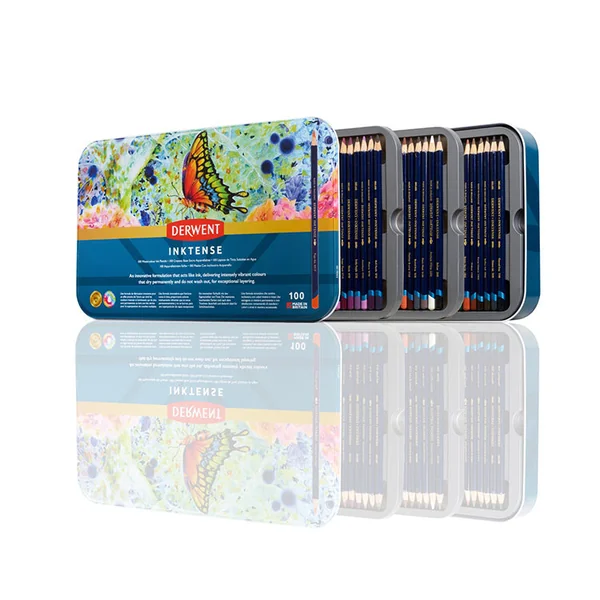 Boîte de 100 crayons aquarellables Inktense