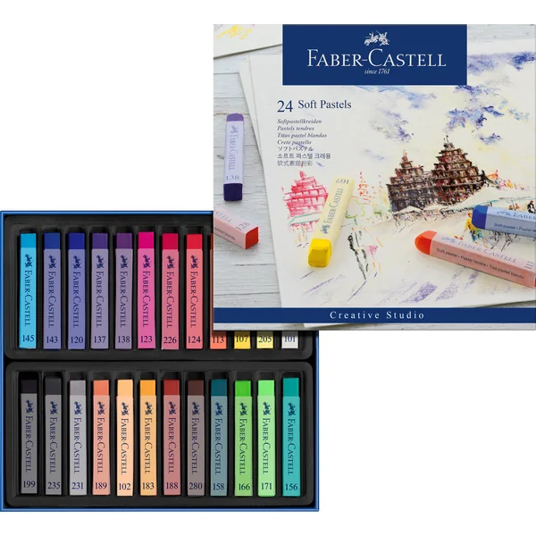 Boîte de 24 pastels tendres Créative Studio