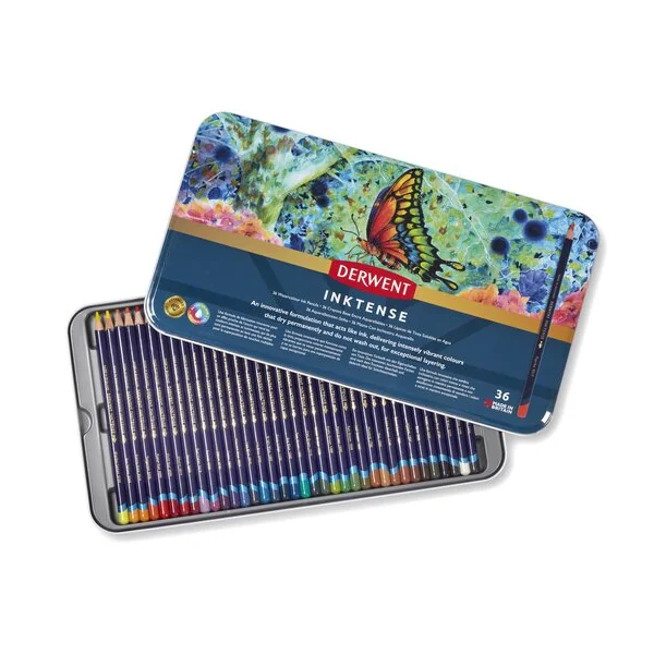 Boîte de 36 crayons aquarellables Inktense