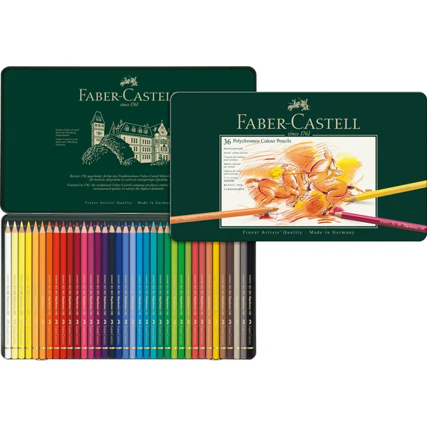 Boîte de 36 crayons de couleurs Polychromos