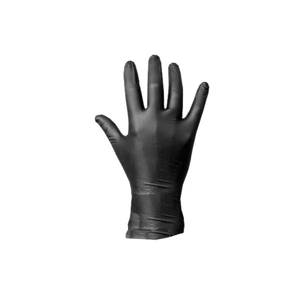 Boîte de 50 paires de gants en nitrile noir - Taille L ou M