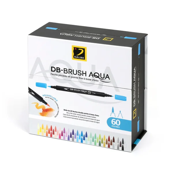 Boîte de 60 feutres DB-Brush Aqua