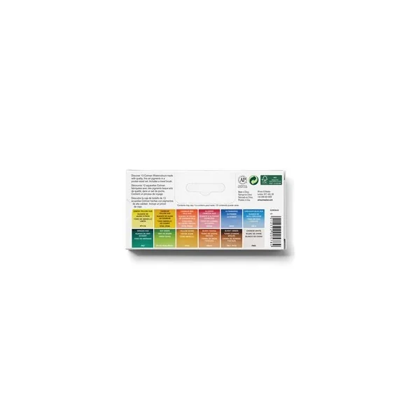 Boîte de peinture aquarelle fine 12 1/2 godet Cotman