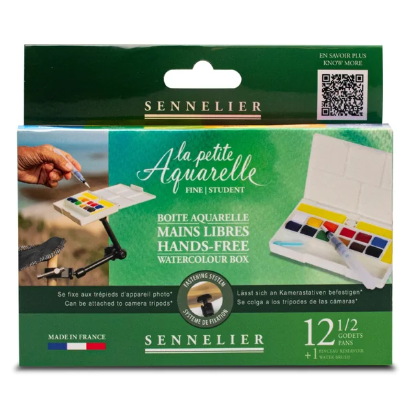 Boîte mains libres 12 1/2 godets "La Petite Aquarelle"