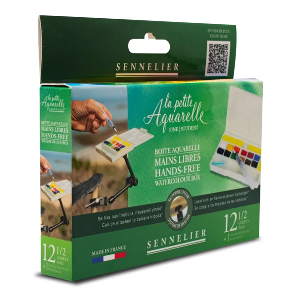 Boîte mains libres 12 1/2 godets "La Petite Aquarelle"
