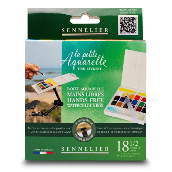 Boîte mains libres 18 1/2 godets "La Petite Aquarelle"