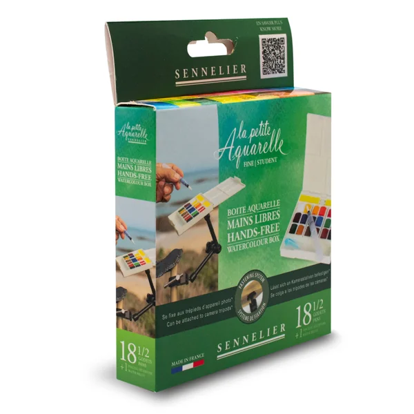 Boîte mains libres 18 1/2 godets "La Petite Aquarelle"