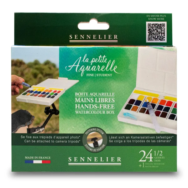 Boîte mains libres 24 1/2 godets "La Petite Aquarelle"