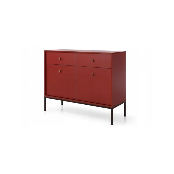 Buffet Bordeaux 3 Placards 3 Tiroirs Buffet de Salon Moderne Buffet Chambre Tendance