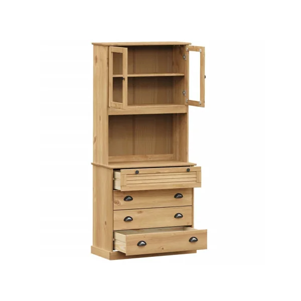 Buffet Cuisine 175 cm 4 Tiroirs Armoire de Cuisine Rangement Salon Vaisselier