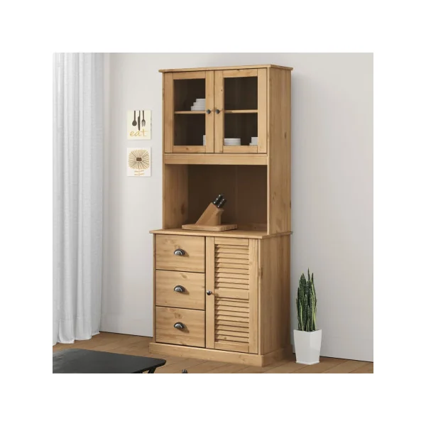 Buffet Cuisine 175 cm Armoire de Cuisine Rangement Salon Vaisselier