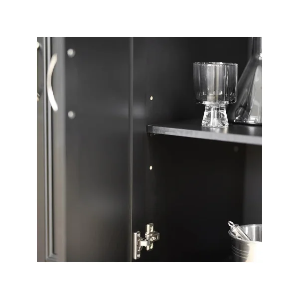 Buffet Cuisine avec Plans de Travail Rabattable Bahut de Cuisine Ilot Cuisine