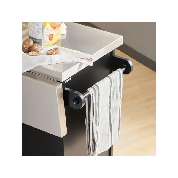Buffet Cuisine avec Plans de Travail Rabattable Bahut de Cuisine Ilot Cuisine