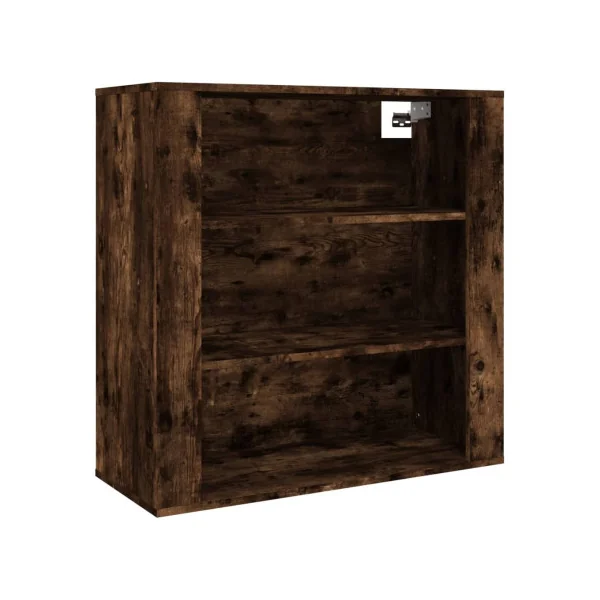 Buffet Haut Chêne Fumé 150 cm Buffet Salon Moderne Meuble Rangement Tendance