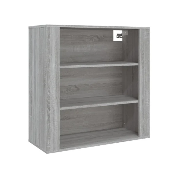 Buffet Haut Chêne Gris 150 cm Buffet Salon Moderne Meuble Rangement Tendance