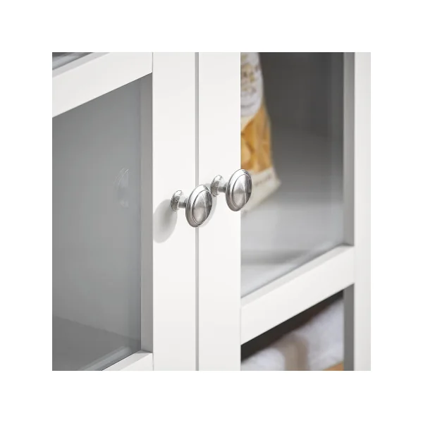 Buffet Salon Placard de Cuisine Blanc Meuble Rangement Cuisine Mobile Vaisselier Bas