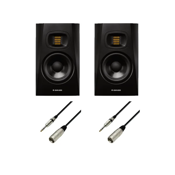 BUNDLE ADAM Audio 2 x T5V + 2 CABLES Jack - XLR