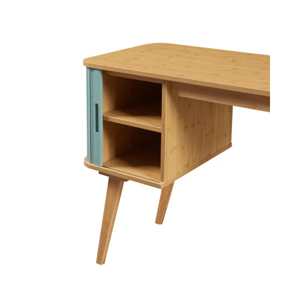 Bureau Bambou Bleu Placard Coulissant Bureau Moderne Scandinave