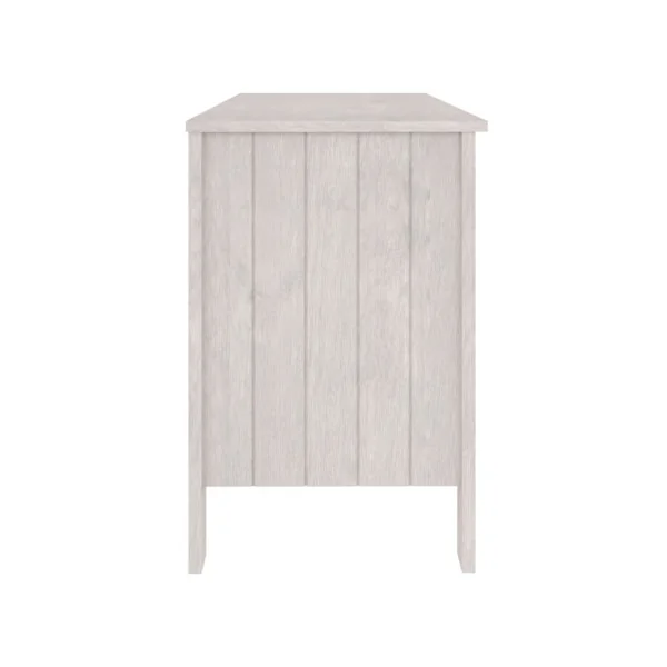Bureau Blanc Pin Moderne 1 Tiroir 1 Placard Bureau de Travail Informatique