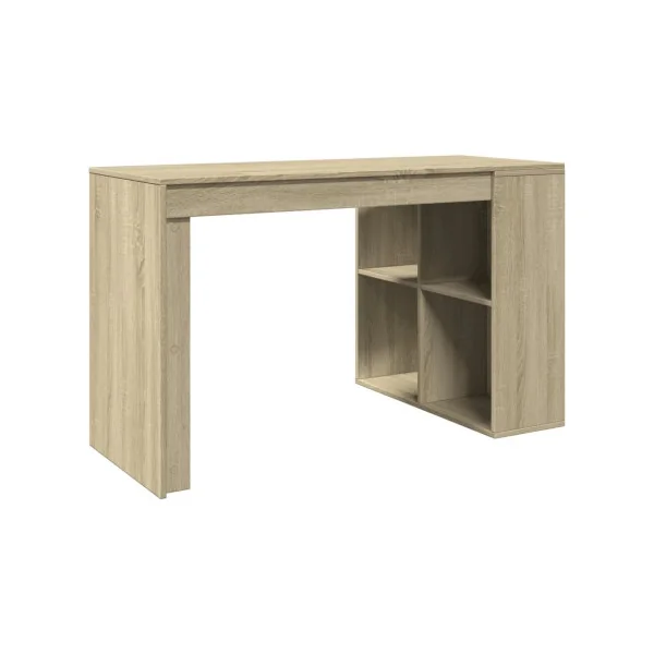 Bureau Chêne avec Rangement Réversible 123 cm