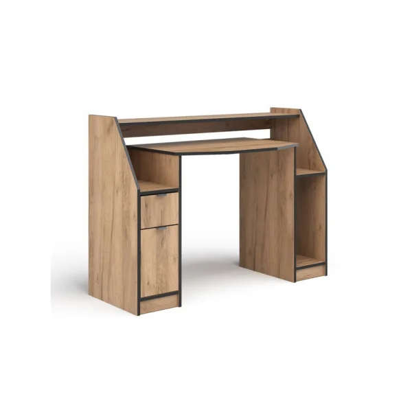 Bureau Gamer Chêne et Noir Bureau de Jeu Video Bureau Gaming Bureau Informatique