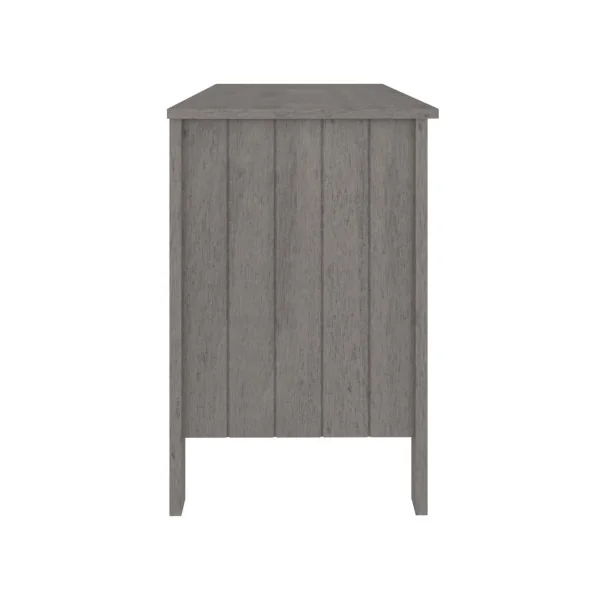 Bureau Gris Pin Moderne 1 Tiroir 1 Placard Bureau de Travail Informatique